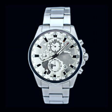 ساعت مچی عقربه‌ای کوارتز مردانه مدل سه موتور فعال کورنوگراف جهان نما کد 101