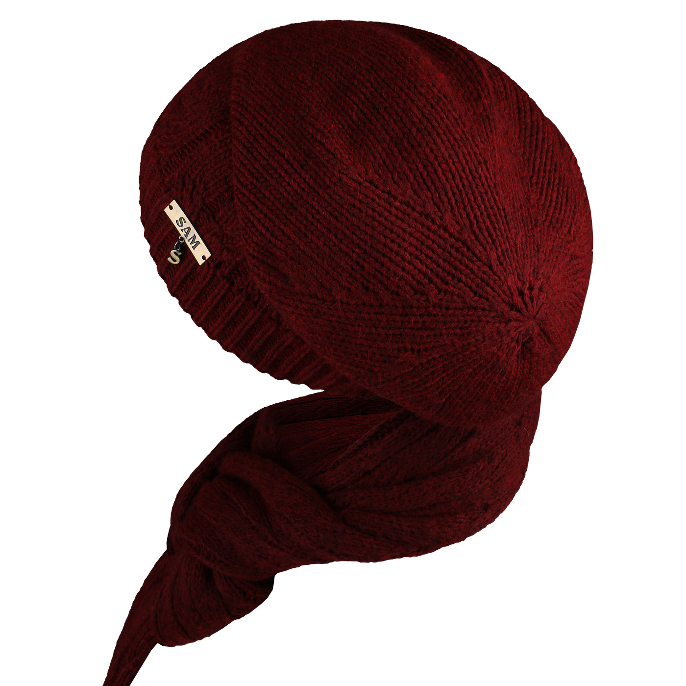 ست کلاه و شال گردن و دستکش بافتنی سام مدل 402