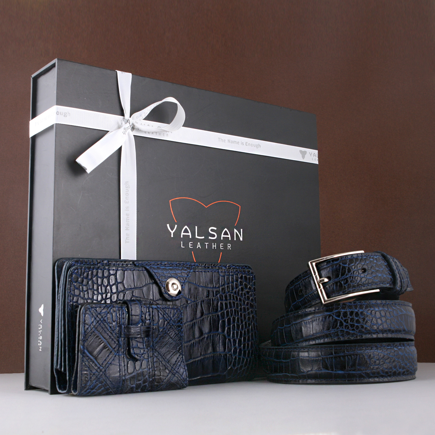 ست هدیه مردانه چرم یلسان مدل رادیس کد CHN-KAM-026-GC