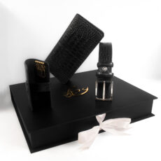 ست هدیه مردانه چرم عطارد مدل چرم طبیعی کد A52