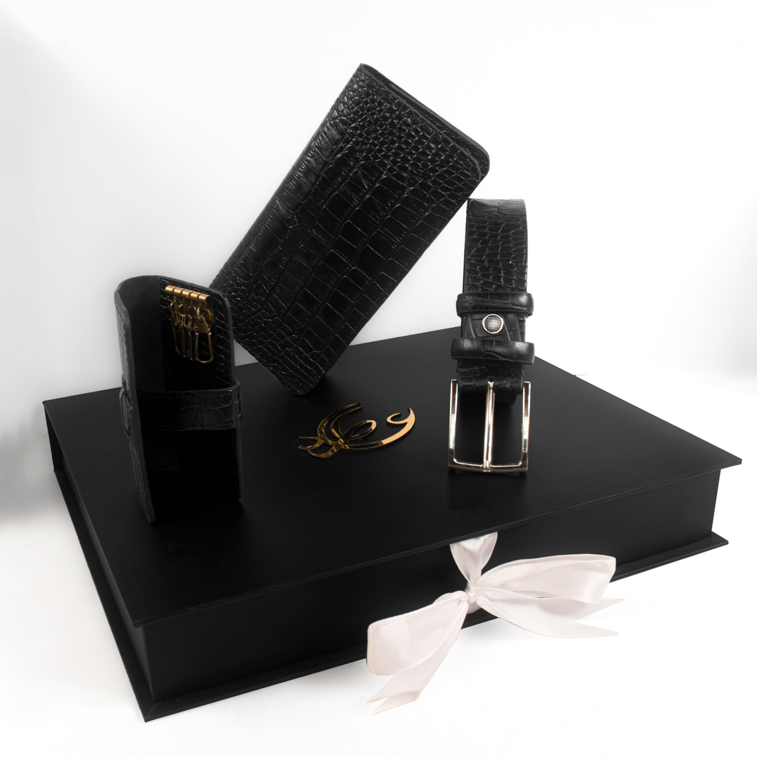 ست هدیه مردانه چرم عطارد مدل چرم طبیعی کد A52