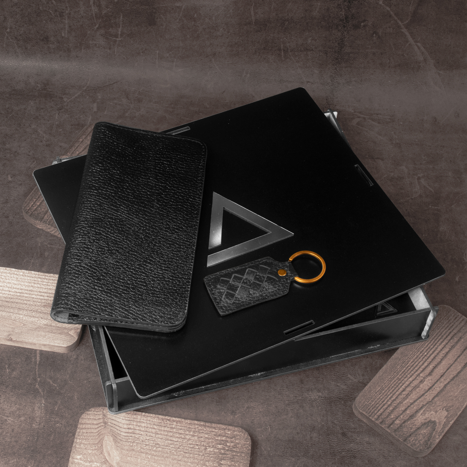 ست هدیه چرم آراهمراه مدل ARASET15