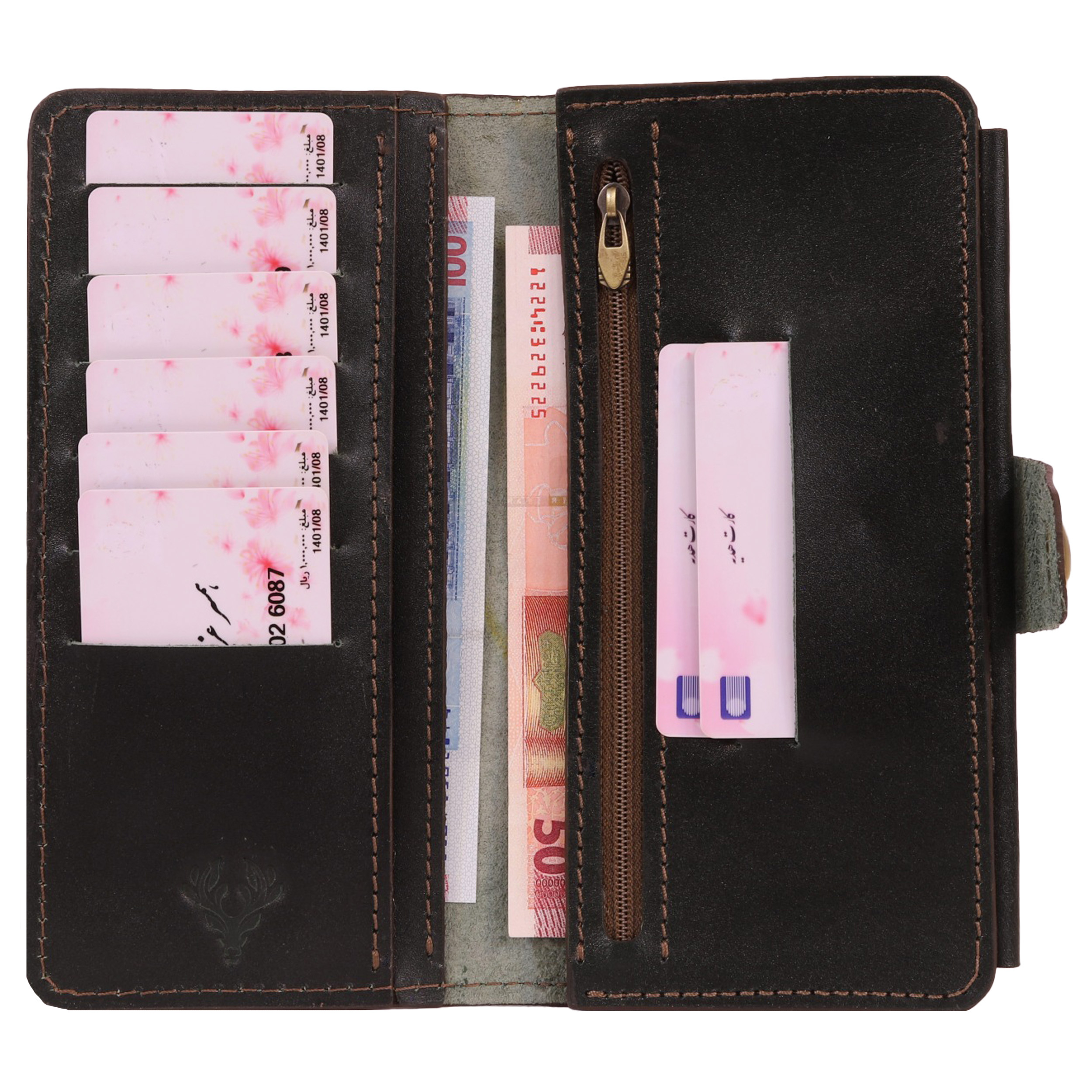 کیف پول چرم اشرافی مدل آدرین کد 19