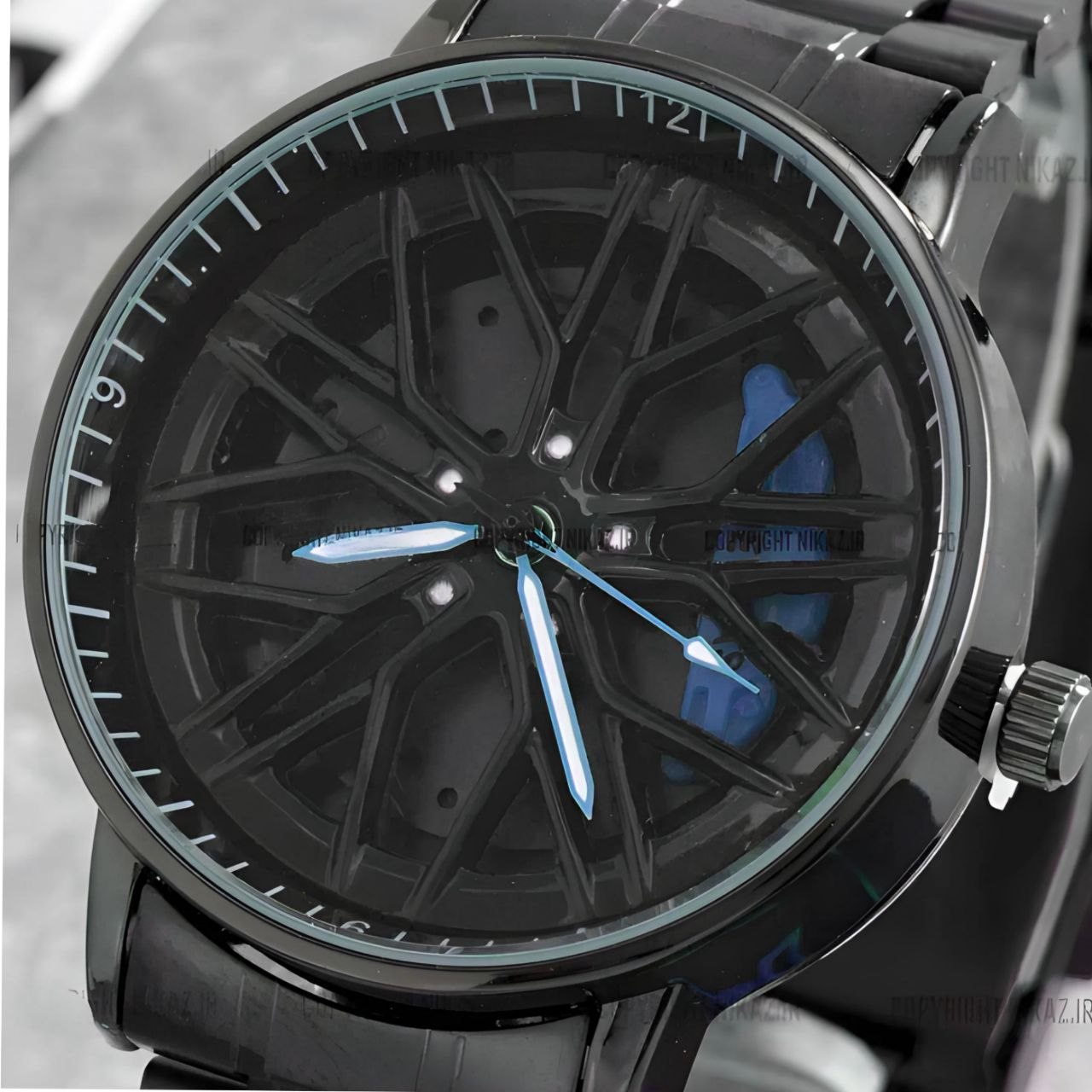 ساعت مچی عقربهای مردانه کوارتز مدل رینگی صفحه متحرک کد 03