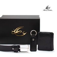 ست هدیه مردانه چرم عطارد مدل چرم طبیعی کد A122