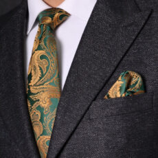 ست کراوات و دستمال جیب مردانه نسن مدل SH1