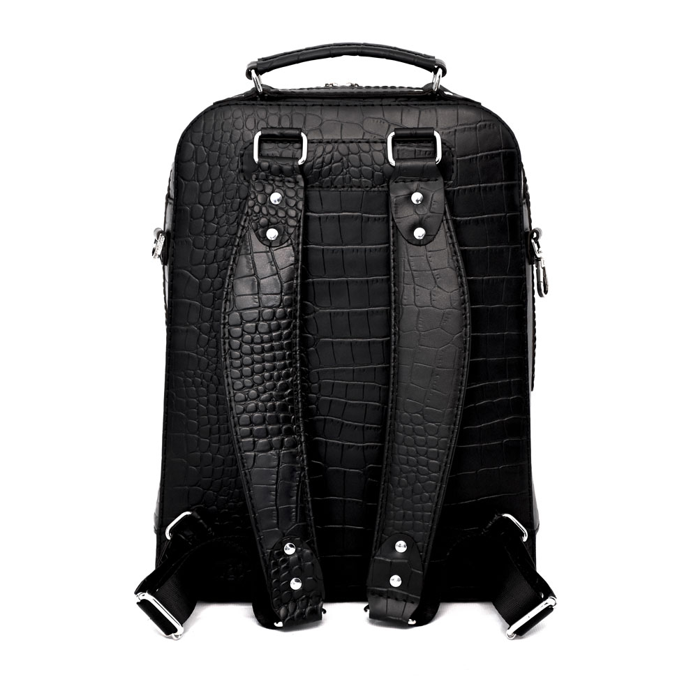 کوله پشتی چرم نیاوران مدل ژینا طرح سنگی