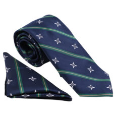 ست کراوات و دستمال جیب مردانه مدل نسن کد V18