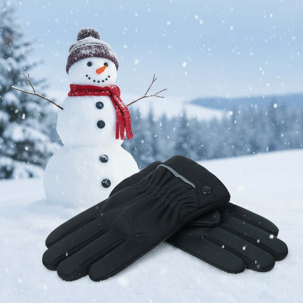 دستکش مردانه مدل تو خز تاچ دار دگمه دار کد ۰۱۳۲