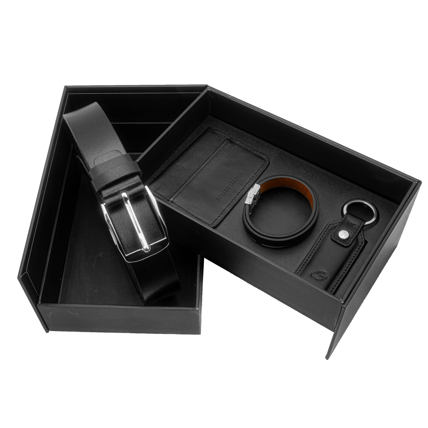 ست هدیه مردانه چرم عطارد مدل چرم طبیعی کد A92