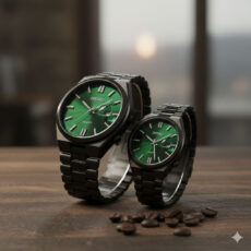 ست ساعت مچی عقربه‌ای کوارتز زنانه و مردانه مدل تک موتور اکودرایو کد 002