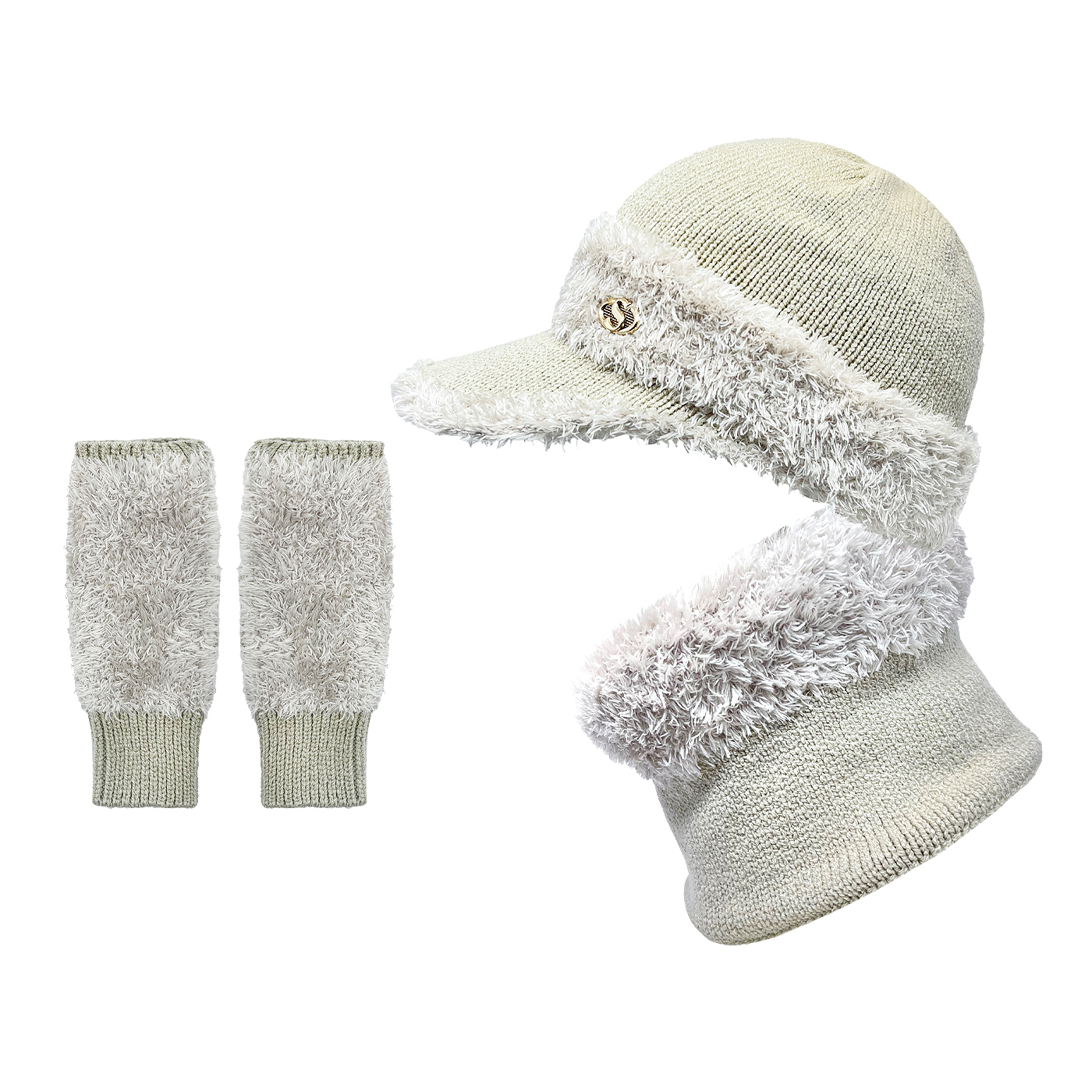 ست کلاه و شال گردن و ساق دست مدل سام524