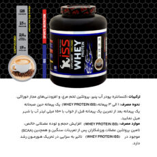 پودر پروتئین وی با طعم کاپوچینو آی اس اس - 2000 گرم