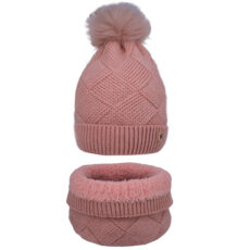 ست کلاه و شال گردن بافتنی مدل سام 313