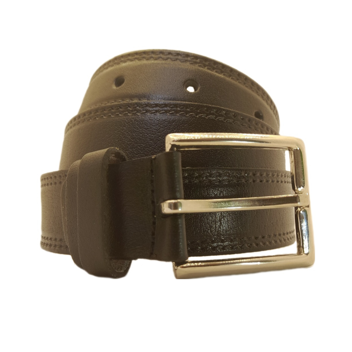 کمربند مردانه مدل چرم طبيعی سگک ميخی کد HL-21121