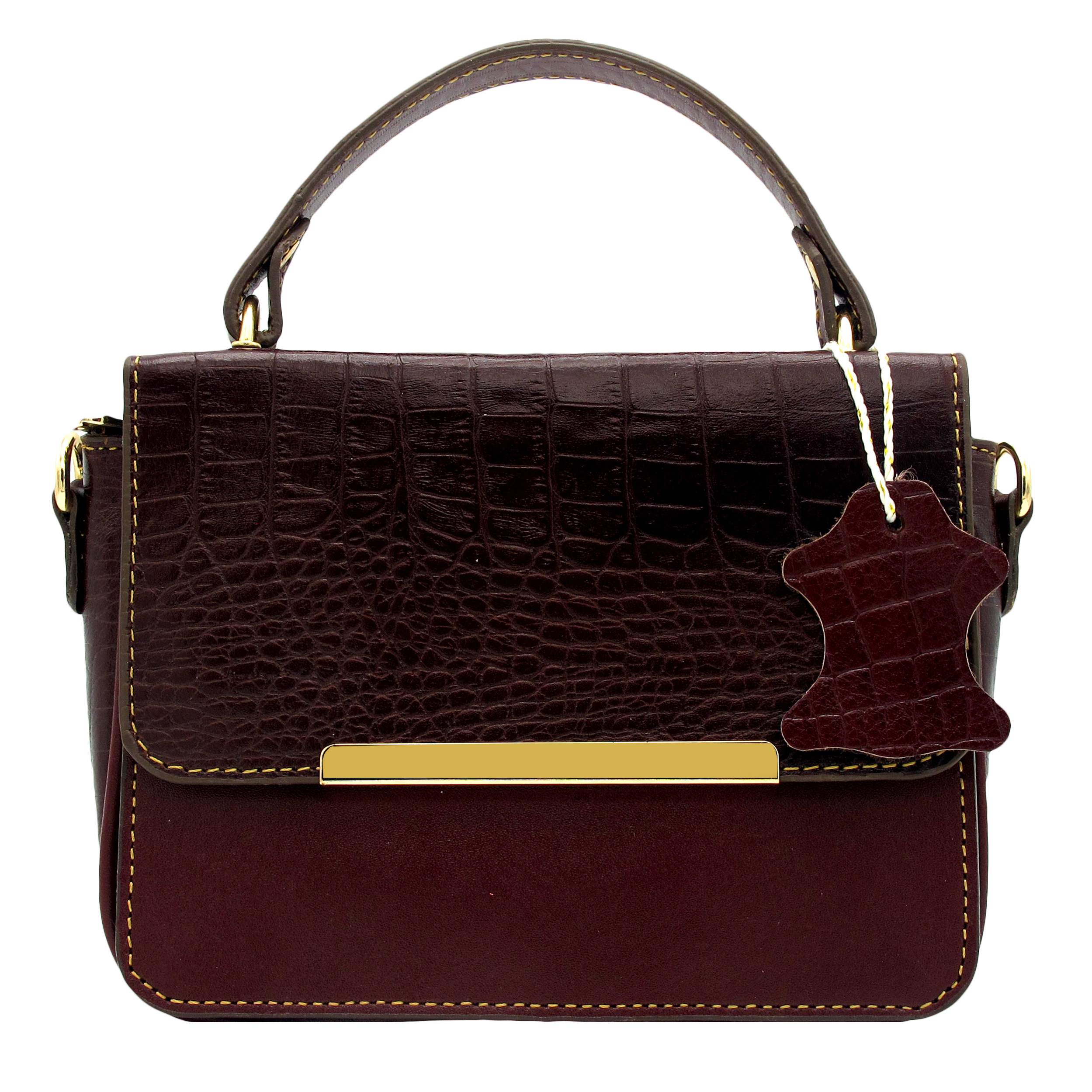 کیف دوشی زنانه مدل چرم طبیعی کد 140-C