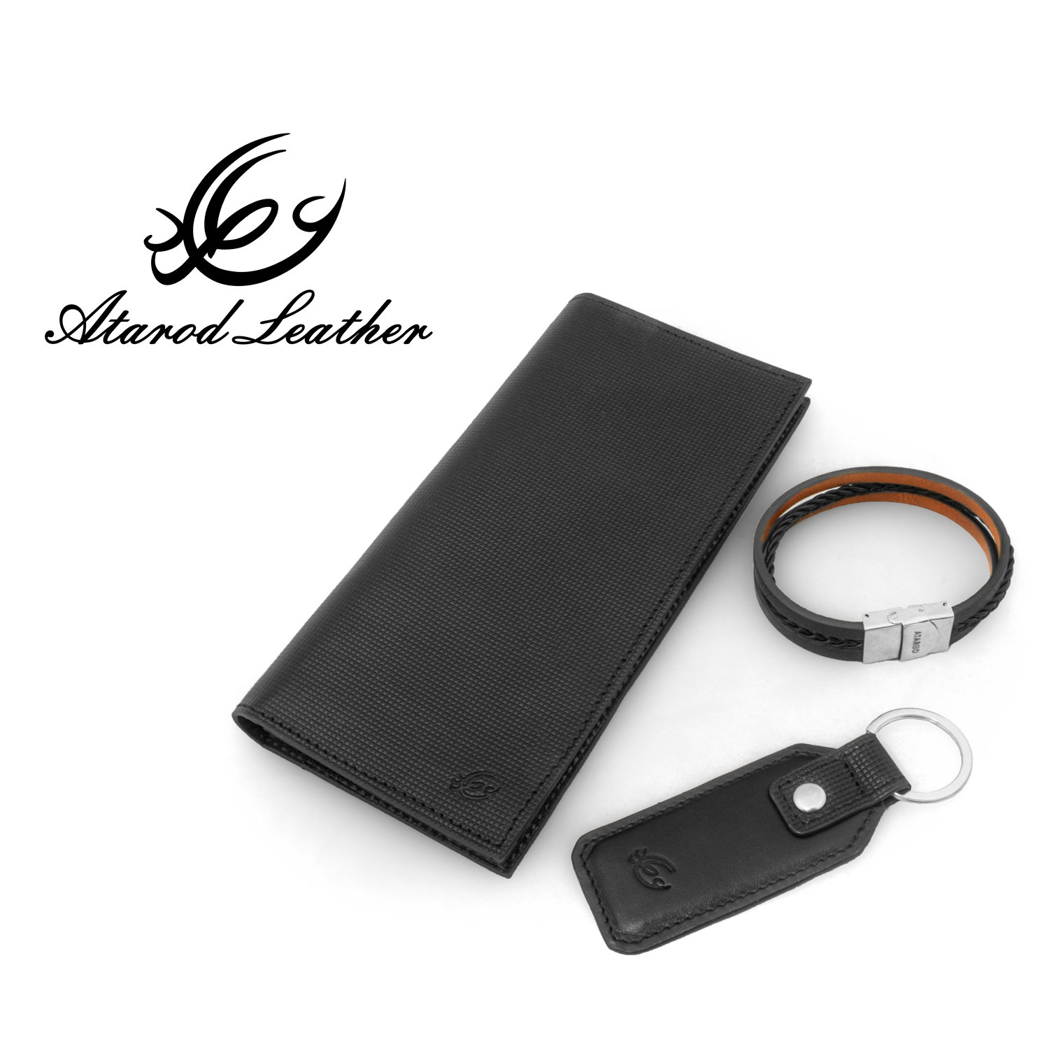 ست هدیه مردانه چرم عطارد مدل چرم طبیعی کد A95