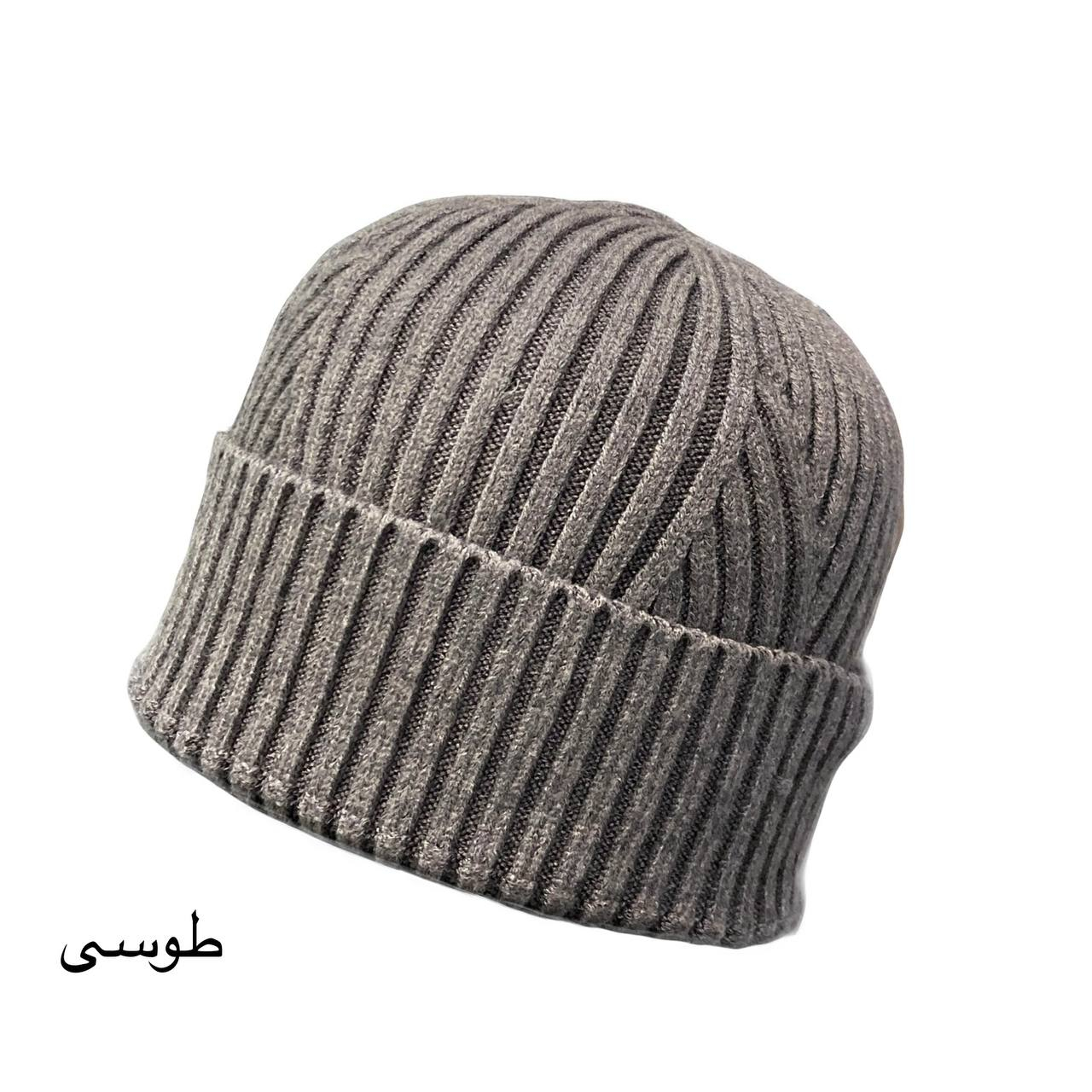کلاه بافتنی مدل لبه دار ساده