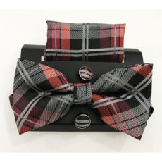 ست پاپیون و دستمال جیب و دکمه سر دست مردانه مدل ASJK