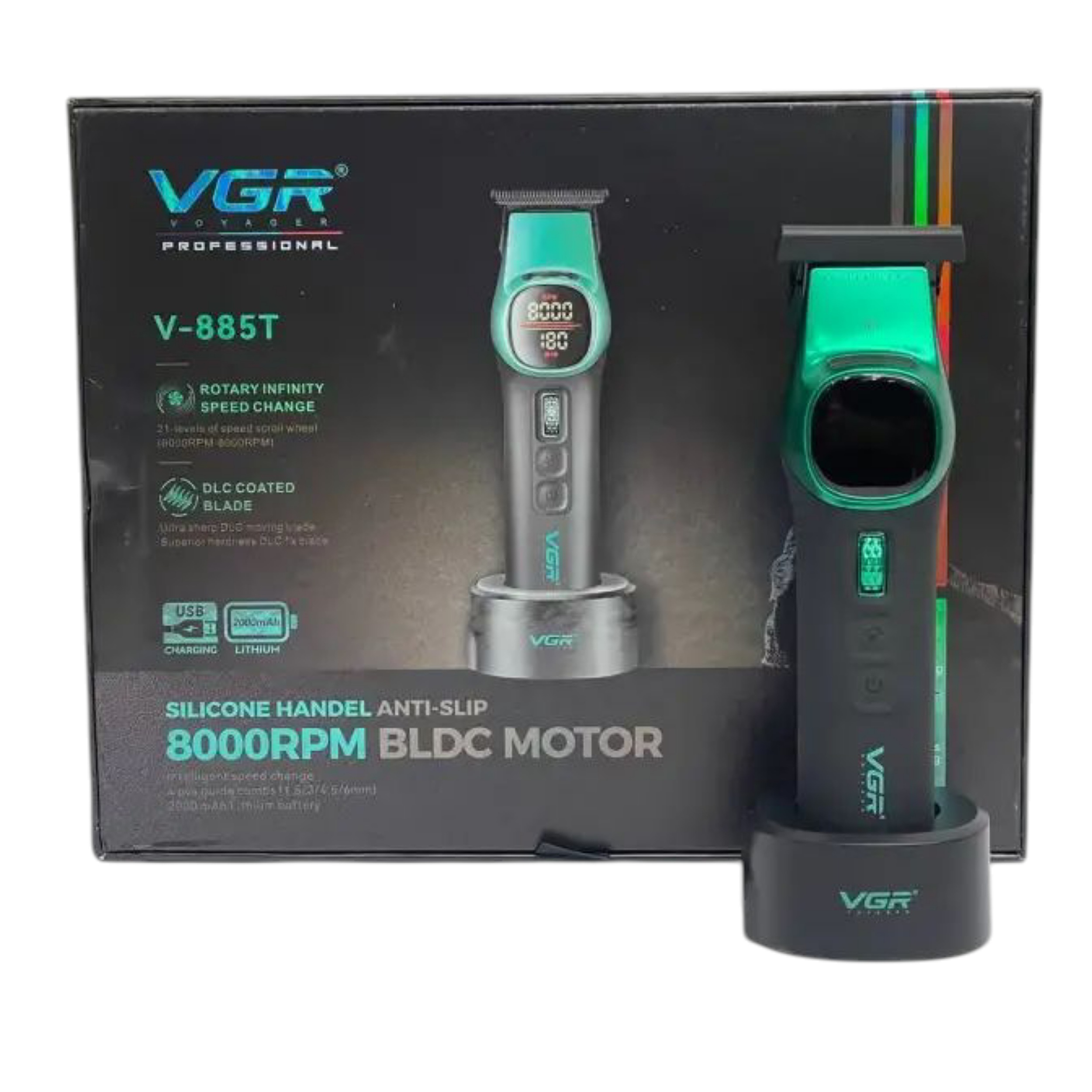 ماشین اصلاح موی سر و صورت شارژی وی جی ار مدل V-885T