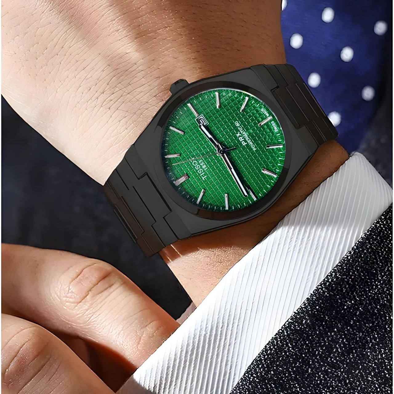 ساعت مچی عقربه‌ای مردانه کوارتز مدل قفل مخفی 07