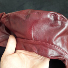 کلاه برت مدل هددار ساده چرمی 56-54