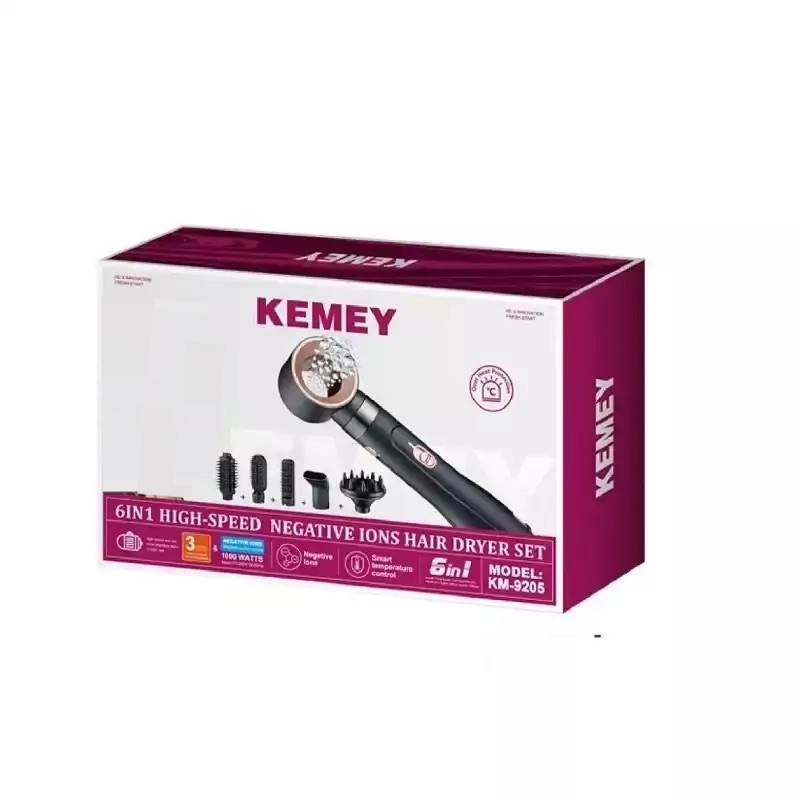 سشوار برس دار حالت دهنده کمی مدل CFJ-KM-9205