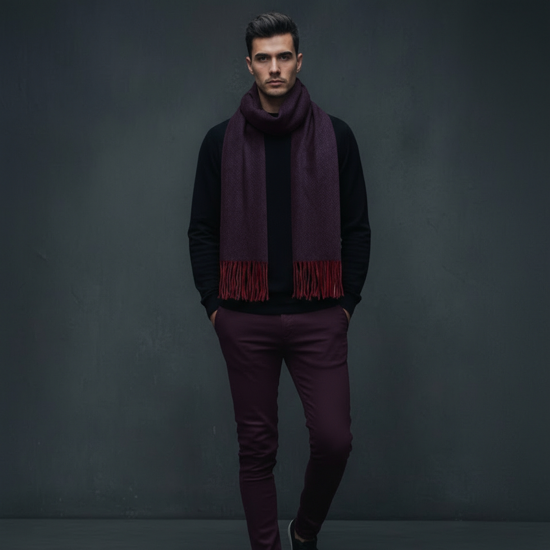 شال گردن مردانه مدل اکریلیک KOT 411