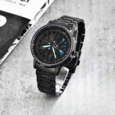 ساعت مچی عقربهای مردانه کوارتز مدل رینگی صفحه متحرک کد 03