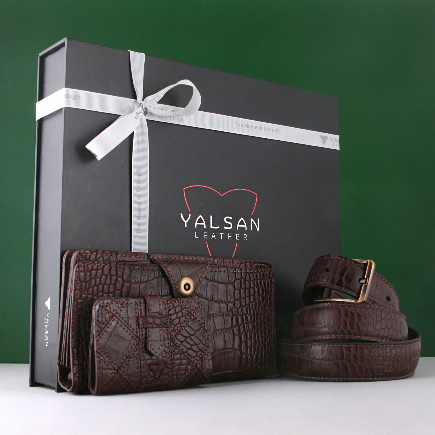 ست هدیه مردانه چرم یلسان مدل رادیس کد CHN-KAM-026-GC