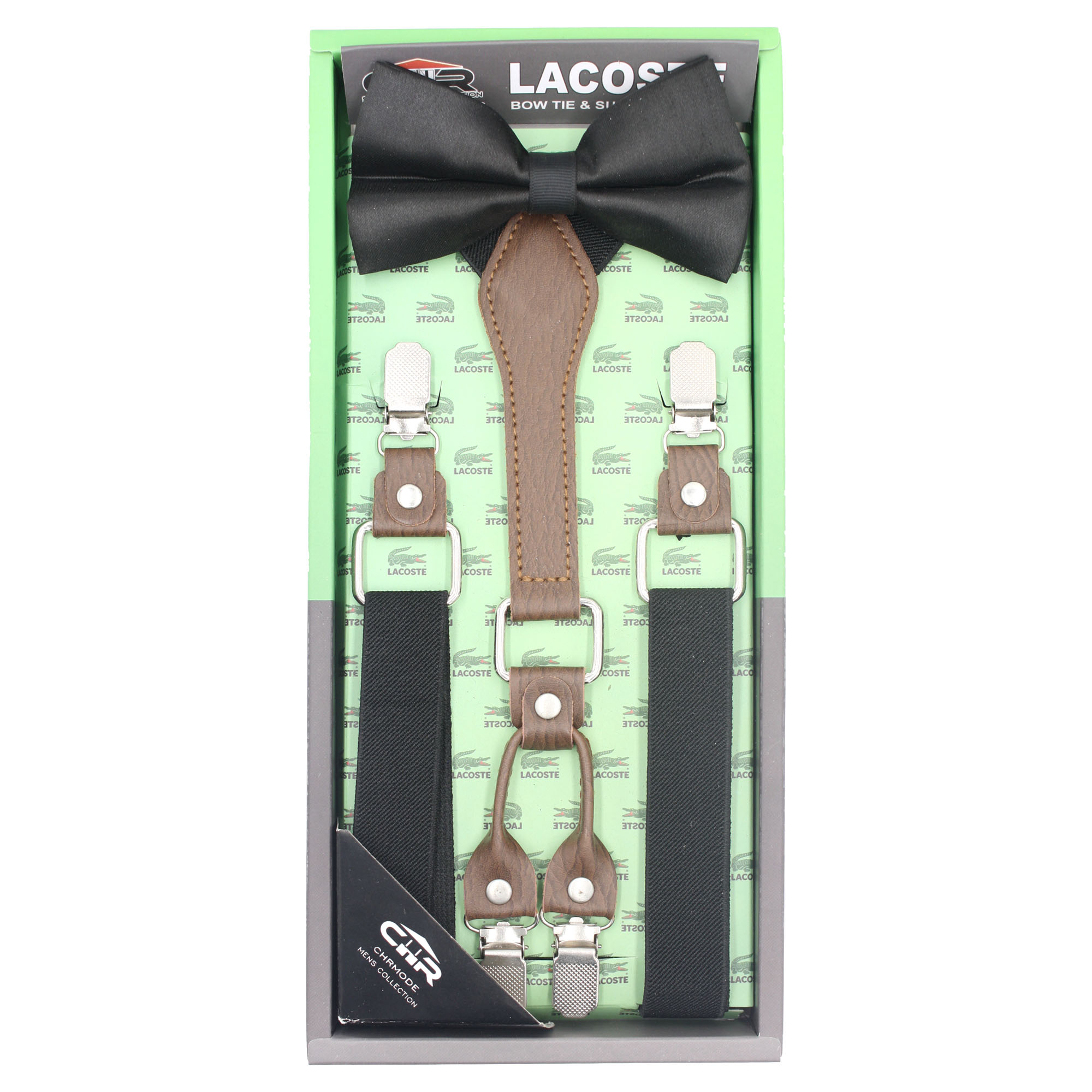 ست ساسبند و پاپیون مردانه سی اچ آر کد M066BKBK