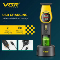 ماشین اصلاح موی سر و صورت شارژی وی جی ار مدل V-885T