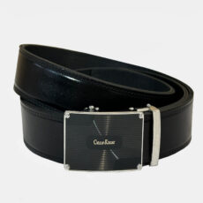 کمربند مردانه مدل چرم طبیعی سگک ریلی 009