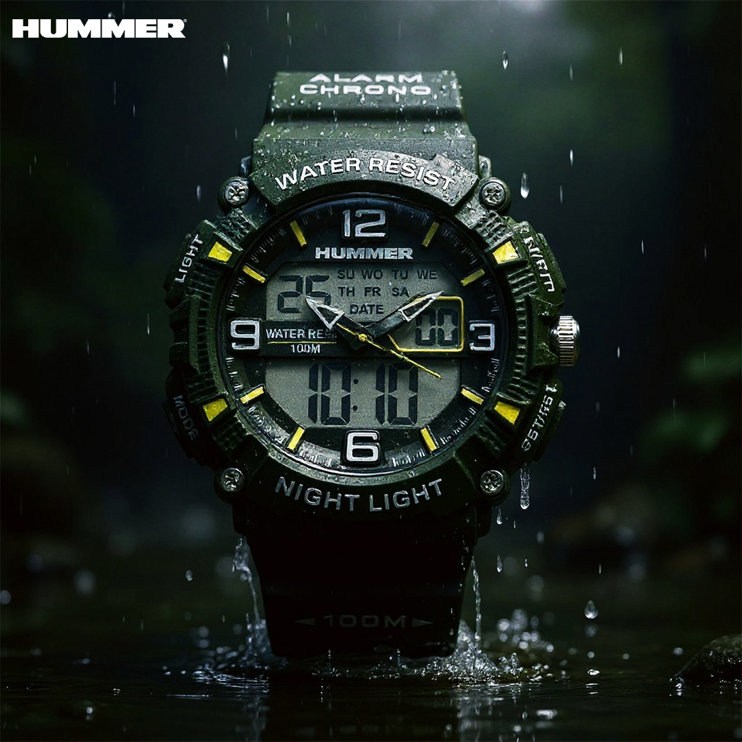 ساعت مچی عقربهای کوارتز مردانه هامر مدل ضدآب رفرنس کد 622H-C2