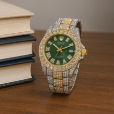 ساعت مچی عقربهای کوارتز مردانه مدل لوکس فول نگین دیت جاست قفل مخفی کد ۲