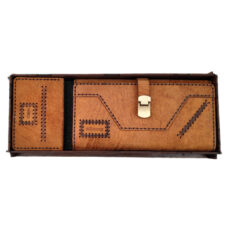 ست هدیه چرم دقت مدل چرم طبیعی بزی کد Sch-set6