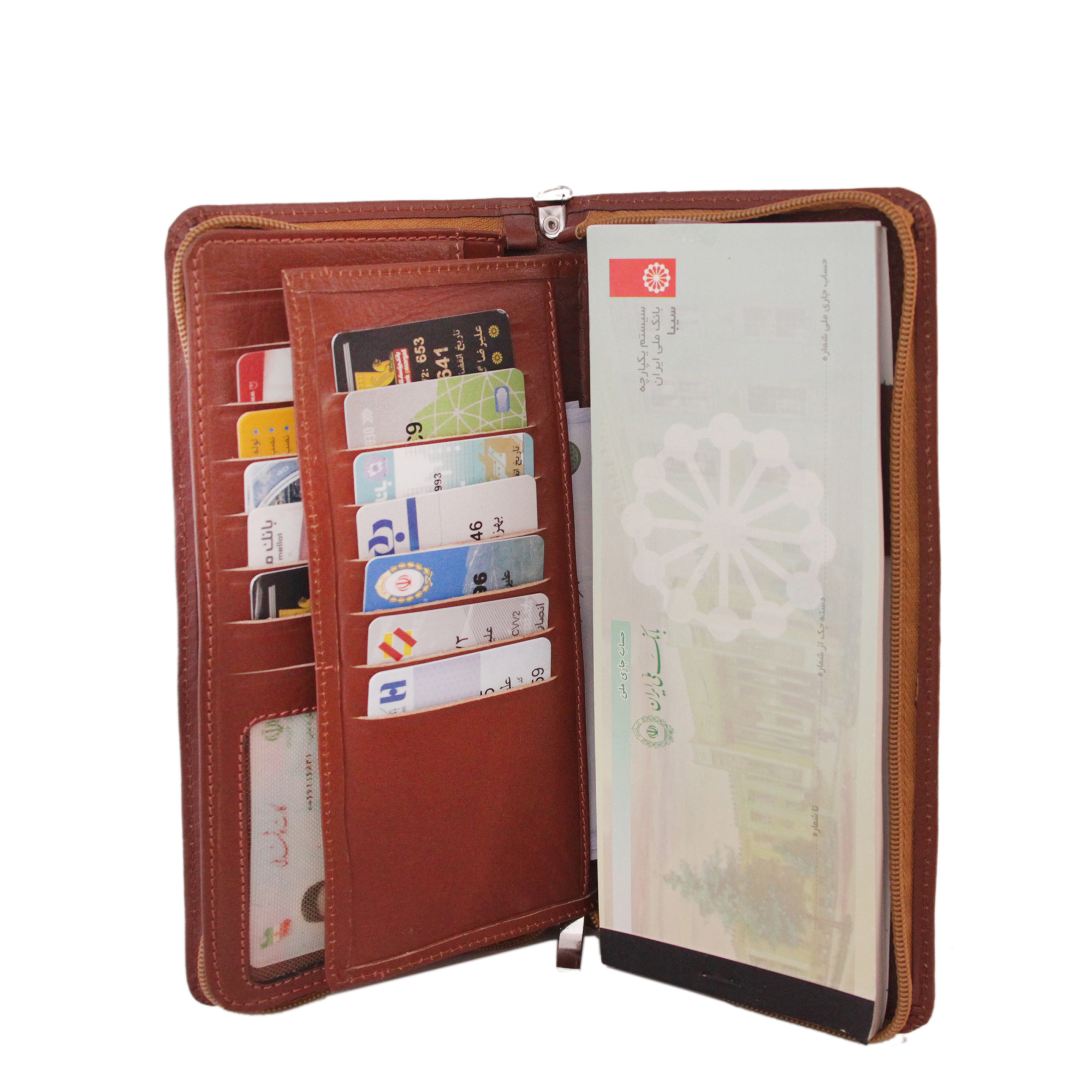 کیف دسته چک چرم بارز مدل DM76