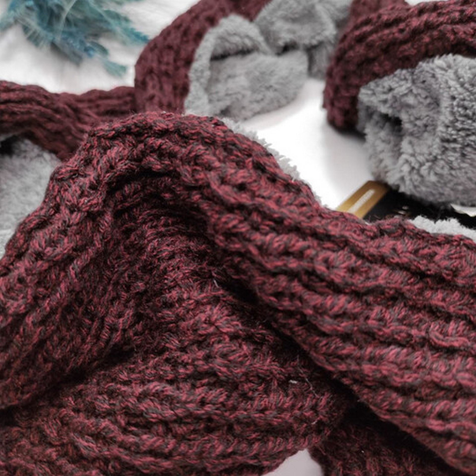 شال گردن بافتنی مدل رینگی کد KOT38