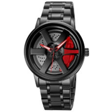 ساعت مچی عقربه‌ای کوارتز مردانه مدل رینگ چرخان کد E25