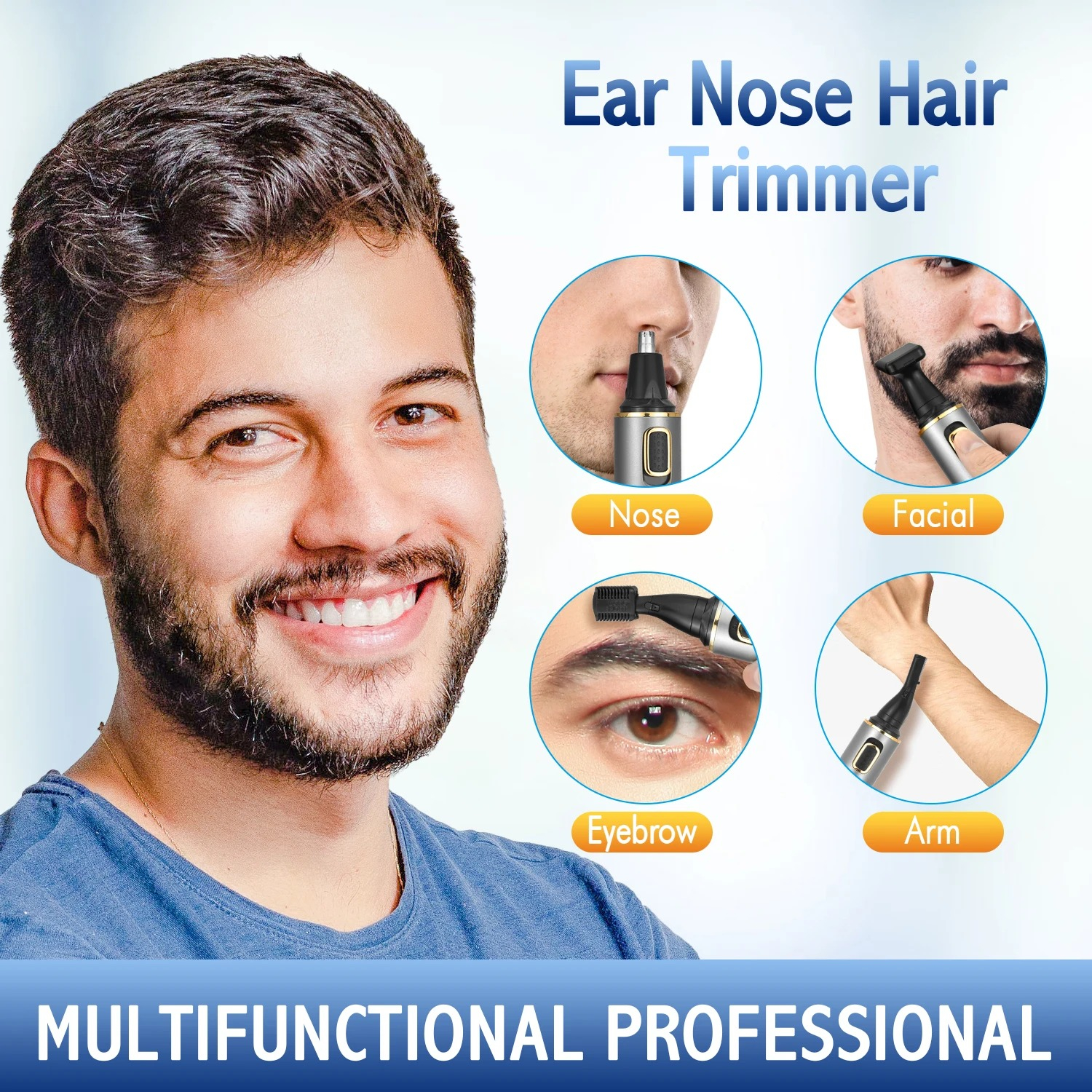 موزن گوش و بینی و ابرو شارژی دیناواری مدل D-598