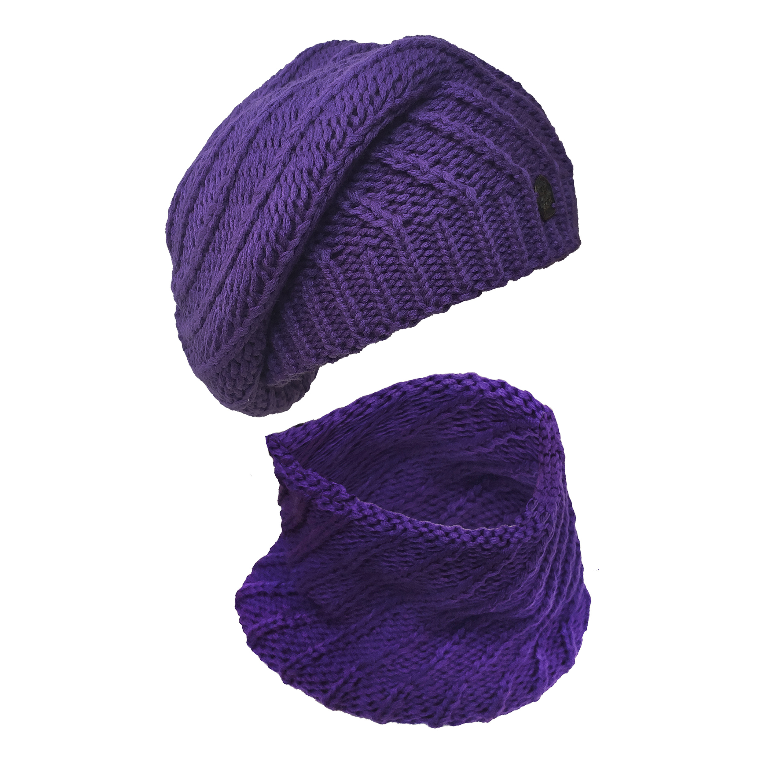 ست کلاه و شال گردن بافتنی سام مدل 239