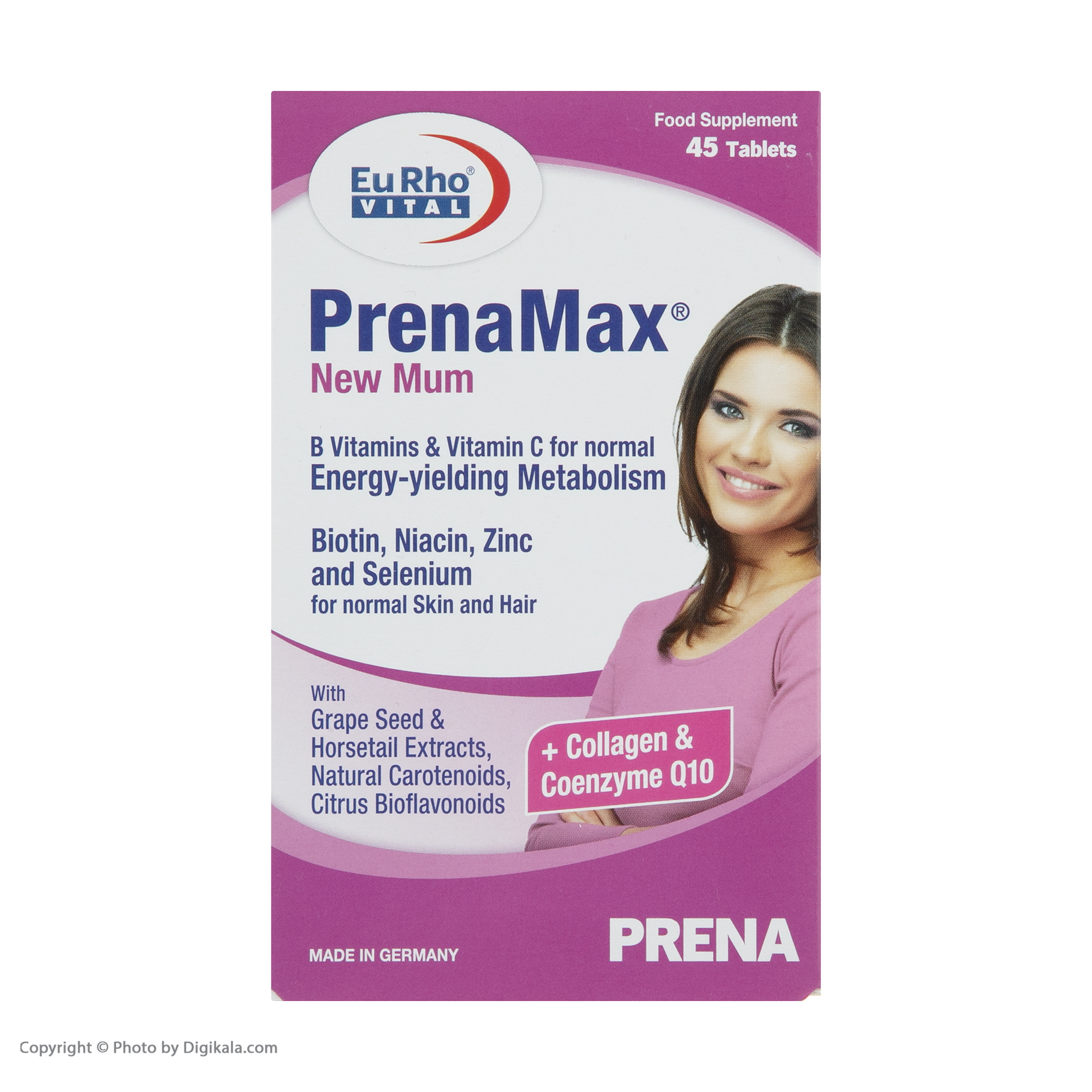 قرص پرینامکس نیومام یوروویتال بسته 45 عددی