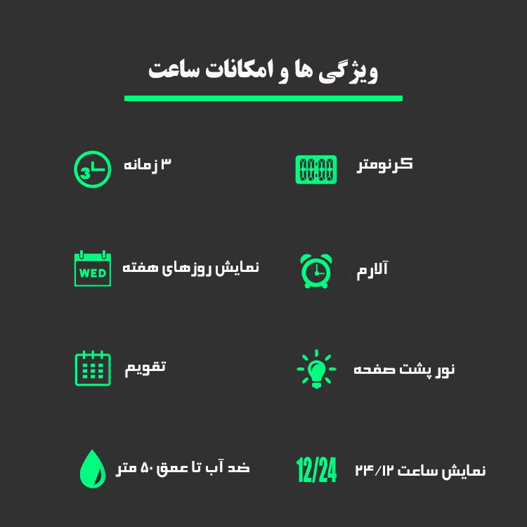 ساعت مچی دیجیتال مردانه اسکمی مدل 2416 SI