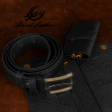 ست هدیه مردانه چرم عطارد مدل چرم طبیعی کد A39