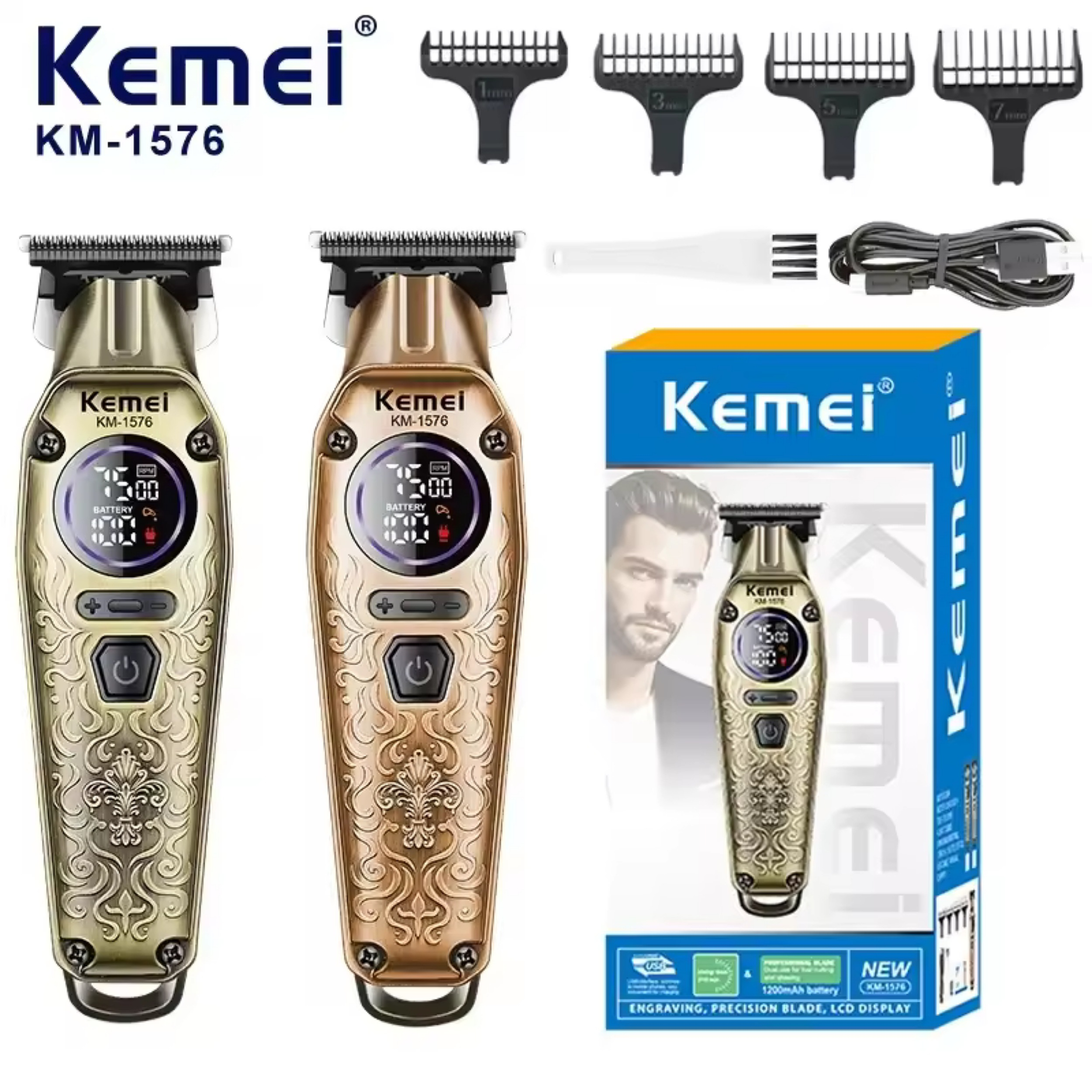 ماشین اصلاح موی سر و صورت شارژی کیمی مدل km-1576