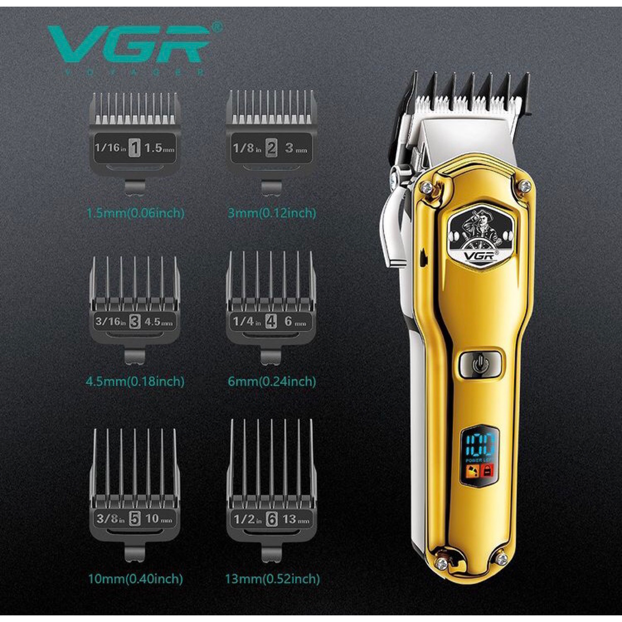 ماشین اصلاح موی سر و صورت وی جی ار مدل V-693