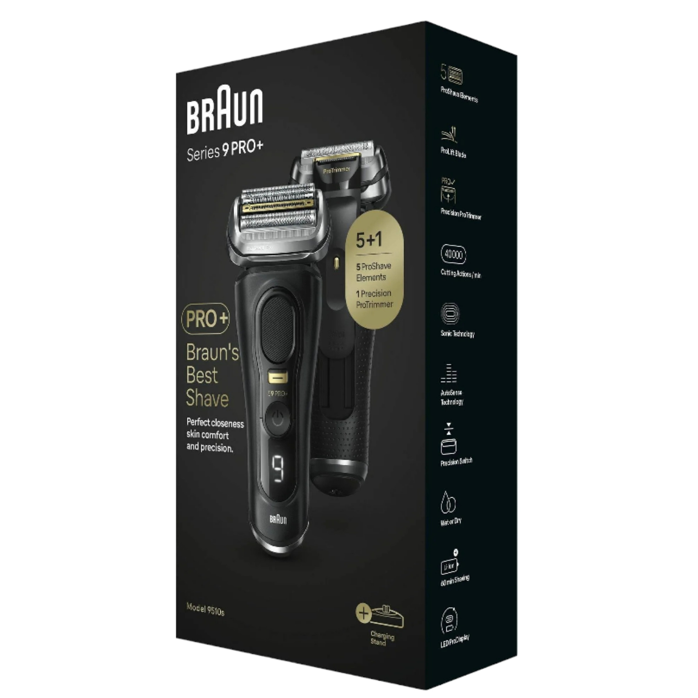 ماشین اصلاح موی صورت شارژی براون مدل 9 pro+ 9510s