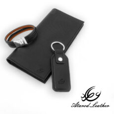 ست هدیه مردانه چرم عطارد مدل چرم طبیعی کد A95