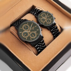 ست ساعت مچی عقربه ای زنانه و مردانه کد ip2