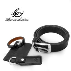 ست هدیه مردانه چرم عطارد مدل چرم طبیعی کد A92